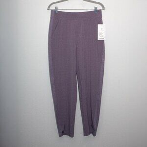 NWT Athleta Brooklyn Ankle Pant purple/gray